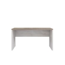 Schreibtisch >DURO< in Pinie Weiss / Eiche Antik -...