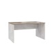 Schreibtisch >DURO< in Pinie Weiss / Eiche Antik - 140x72,2x80cm (BxHxT)