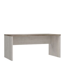 Schreibtisch >DURO< in Pinie Weiss / Eiche Antik - 160x72,2x80cm (BxHxT)
