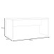 Schreibtisch >DURO< in Pinie Weiss / Eiche Antik - 160x72,2x80cm (BxHxT)