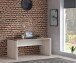 Schreibtisch >DURO< in Pinie Weiss / Eiche Antik - 160x72,2x80cm (BxHxT)