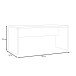 Schreibtisch >DURO< in Pinie Weiss / Eiche Antik - 160x72,2x80cm (BxHxT)