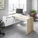 Büromöbel-Set >OFFICE< (Büromöbel-Set) in Canadian Eiche/Artik Weiß