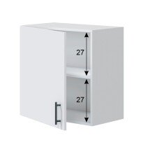 Küchenblock >KIRA< (Küchenmodule für Küchenblock KIRA-Set #2 (Elektrogeräte oder Spülbecken nicht inbegriffen)) in Weiß glänzend/Mattweiß