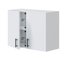 Küchenblock >KIRA< (Küchenmodule für Küchenblock KIRA-Set #3 (Elektrogeräte oder Spülbecken nicht inbegriffen)) in Weiß glänzend/Mattweiß