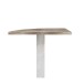 Schreibtischplatte >DURO< Eckverbindungsplatte, Pinie Weiss / Eiche Antik - 80x72,2x80cm (BxHxT)