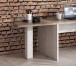 Schreibtischplatte >DURO< Eckverbindungsplatte, Pinie Weiss / Eiche Antik - 80x72,2x80cm (BxHxT)