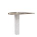 Schreibtischplatte >DURO< Eckverbindungsplatte, Pinie Weiss / Eiche Antik - 80x72,2x80cm (BxHxT)