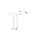 Schreibtischplatte >DURO< Eckverbindungsplatte, Pinie Weiss / Eiche Antik - 80x72,2x80cm (BxHxT)