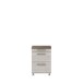Rollcontainer >DURO< 3 Schübe, Pinie Weiss / Eiche Antik - 42,3x61,4x53cm (BxHxT)