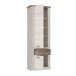 Hochschrank >Duro< in Pinie Weiss  / Eiche Antik  - 71,2x212x41,3cm (BxHxT)