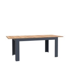 Kulissentisch >BOHOL< ausziehbar bis 206,6cm, Rivera Eiche - 160/206,6x78,2x90,2cm (B/H/T)
