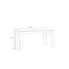 Kulissentisch >BOHOL< ausziehbar bis 206,6cm, Rivera Eiche - 160/206,6x78,2x90,2cm (B/H/T)