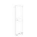 Schuhschrank >CALMA< Spiegeltür, Weiss - 50x179,7x20cm (BxHxT)