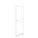 Schuhschrank >CALMA< Spiegeltür, Weiss - 50x179,7x20cm (BxHxT)
