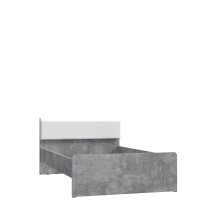 Bett >CANMORE< Liegefl. 120x200cm, Betonoptik /...