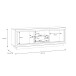 Lowboard >SAVONA< 2 Türen, Schlameiche / Schwarz Glanz - 162,7x56,2x42,3cm (B/H/T)