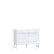 Kommode >BRETANIA< 2 Türen, 2 Schübe, weiss - 109,9x82,2x41,3cm (B/H/T)