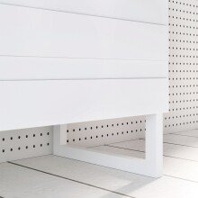 Sideboard >BRETANIA< 3 Schübe, 3 Türen, in Weiss - 164,6x82,2x41,3cm (BxHxT)