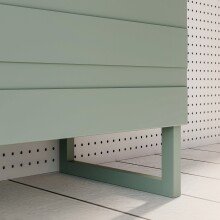 Hochkommode >BRETANIA< 4 Türen, in Salbei - 109,9x140,3x41,3cm (BxHxT)