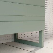 Lowboard >BRETANIA< 3 Türen, in Salbei - 164,6x64x41,3cm (BxHxT)