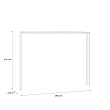 Passepartout >PASSEPARTOUT< in Schlammeiche  - 280,6x215,1x23,8cm (BxHxT)