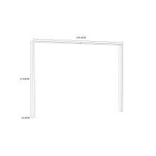 Passepartout >Passepartout< in Artisan Eiche - 279,4x214,4x23,8cm (BxHxT)