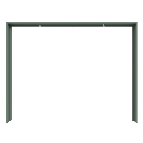 Passepartout >Passepartout< in Salbei - 280,9x215,9x23,8cm (BxHxT)