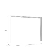 Passepartout >Passepartout< in Salbei - 280,9x215,9x23,8cm (BxHxT)