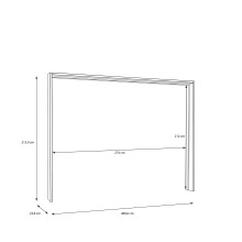 Passepartout >Passepartout< in Salbei - 280,9x215,9x23,8cm (BxHxT)