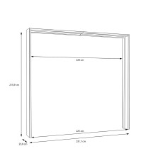 Passepartout >Passepartout< in Mauvella Eiche  - 231,1x215,9x23,8cm (BxHxT)
