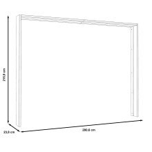 Passepartout >Passepartout< in Stabeiche - 280,9x215,9x23,8cm (BxHxT)