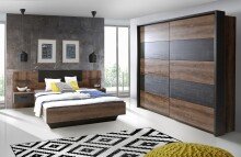 Passepartout >PASSEPARTOUTS< in Schwarz Eiche - 230,9x215,1x23,8cm (BxHxT)