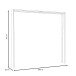 Passepartout >PASSEPARTOUTS< in Schwarz Eiche - 230,9x215,1x23,8cm (BxHxT)
