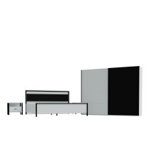 Komplettschlafzimmer >HIGH ROCK< Doppelbett,...