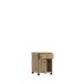 Rollcontainer >Tempra 2< Schublade, Tür, Artisan Eiche Dekor - 38,6x54,2x42cm (BxHxT)