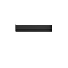 Wandregal >TEZAUR< in Schwarz matt - 160x30x25,5cm...