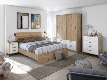Schlafzimmer-Set >ENZO< (6-teilig) Nodi Eiche /...