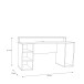 Schreibtisch >TEZAUR< LED-Beleuchtung, Ablage, Fächer, in Weiss - 160x91x72cm (BxHxT)