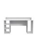 Schreibtisch >TEZAUR< LED-Beleuchtung, Ablage, Fächer, in Weiss - 160x91x72cm (BxHxT)