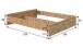 Bett-Set >ENZO< (4-teilig) in Nodi Eiche Dekor / weiss - 246x60x206 (BxHxT)
