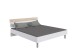 Bettanlage >Budapest< Liegefl. 160x200cm, Weiß / Hickory-Eiche-Dekor - 273x81x210cm (B/H/T)