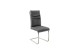 Freischwinger >GIBARA< (2er-Set) mit Griff, Edelstahl, Bezug anthrazit - 46x105x62 (BxHxT)