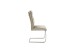 Freischwinger >GIBARA< (2er-Set) mit Griff, Edelstahl, Bezug creme - 46x105x62 (BxHxT)