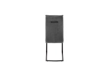 Freischwinger >GIBARA< (2er-Set) mit Griff, Bezug anthrazit - 46x105x62 (BxHxT)