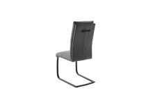 Freischwinger >GIBARA< (2er-Set) mit Griff, Bezug anthrazit - 46x105x62 (BxHxT)