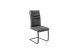 Freischwinger >GIBARA< (2er-Set) mit Griff, Bezug anthrazit - 46x105x62 (BxHxT)