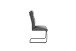 Freischwinger >GIBARA< (2er-Set) mit Griff, Bezug anthrazit - 46x105x62 (BxHxT)