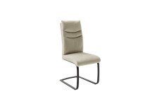 Freischwinger >GIBARA< (2er-Set) mit Griff, Bezug creme - 46x105x62 (BxHxT)