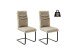 Freischwinger >GIBARA< (2er-Set) mit Griff, Bezug creme - 46x105x62 (BxHxT)